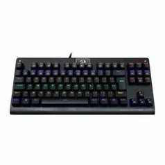 Teclado Mecanico Redragon Dark Avenger Preto Rainbow Switch Brown, K568R PT-BROWN