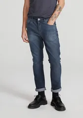 Calça Jeans Masculina Slim Com Elastano - Azul