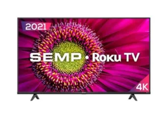 Smart TV LED Roku 50 Semp TCL UHD 4K RK8500, 4 HDMI, 1 USB, Bluetooth,