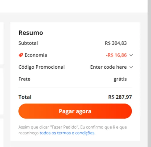 Imagem na descrição da promoção