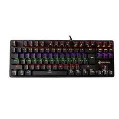 Teclado Usb Gamer Mecânico Led Rgb Hoopson Mj87 | R$ 164