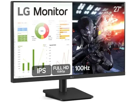 Monitor Gamer 100Hz 5ms LG 27MS500-B.AWZM 27" Full HD IPS HDMI 27MS500-B