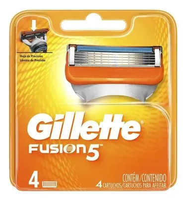 Carga Gillette Fusion 5 C/ 4 Unidades