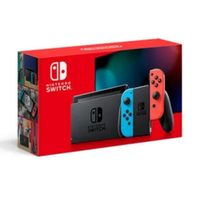 (APP) Console Nintendo Switch 32gb Neon Blue Red - Nintendo