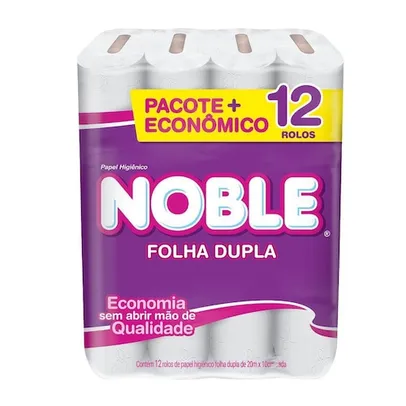 Papel Higiênico Folha Dupla Noble 60 Rolos