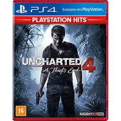 Uncharted 4 A Thief's End Hits - PS4 (R$45 com ame)