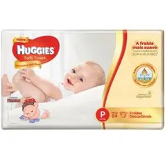 Fralda Huggies Primeiros 100 Dias para Recém-Nascido Tamanho P com 54 Unidades