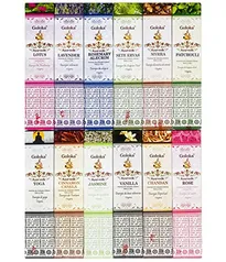 Incenso Goloka Ayurvedic Kit com 12 Aromas