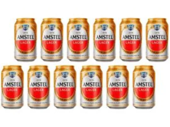 Amstel 350ml 12 Unidades | R$ 33,48