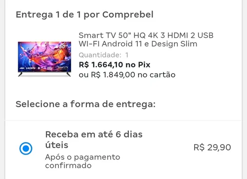 Imagem na descrição da promoção