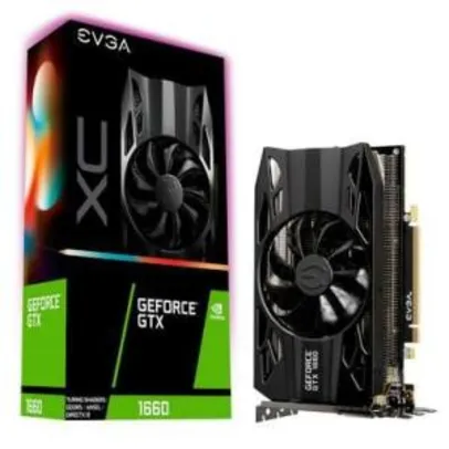 Placa de Vídeo EVGA NVIDIA GeForce GTX 1660 XC Gaming 6GB, GDDR5 - 06G-P4-1163-KR