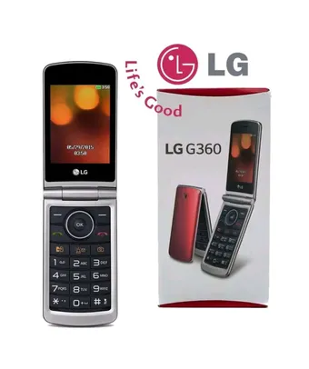 Celular LG 360 Flip. Dual sim + Brindes | R$254