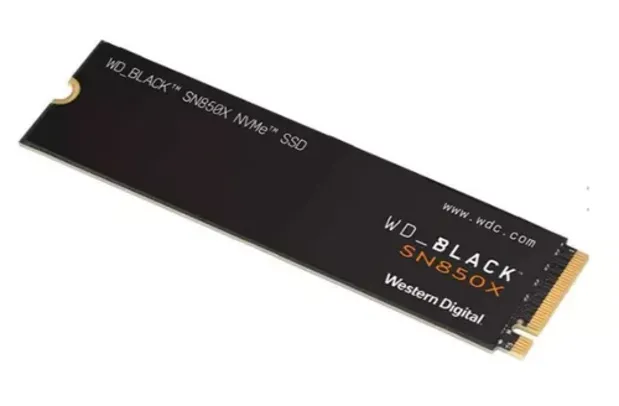 SSD WD BLACK SN850X, 1TB, M.2 2280, PCIE NVME, LEITURA 7300 MB/S, GRAVACAO 6300MB/S, WDS100T2X0E