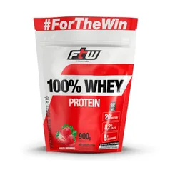 Fitoway FTW 100% WHEY REFIL 900g - SABOR MORANGO, Multicolorido.