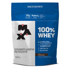 Whey Protein 100% Refil Max Titanium  900G