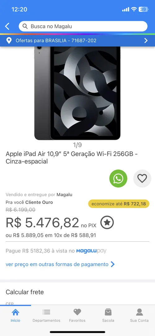 Imagem na descrição da promoção