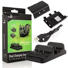 Dock Carregador Duplo Controle - Preto - Xbox One | R$99