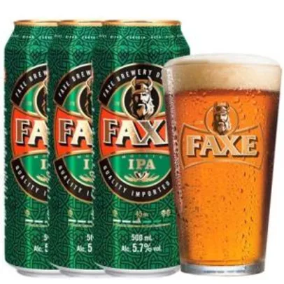 Kit Faxe IPA [3 cervejas de 500 ml + copo] - R$45,90
