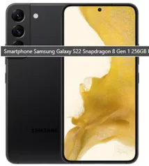 Smartphone Samsung Galaxy S22 Plus 128GB 5G 8GB RAM Snapdragon 8 Gen 1 Tela 6,6" Câm. Traseira 50+10+12MP Frontal 10MP Preto