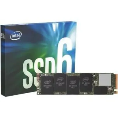SSD Intel 660P Series, 1TB, M.2 NVMe, Leitura 1800MB/s, Gravação 1800MB/s - R$660