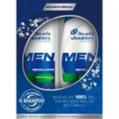 Kit Shampoo Head & Shoulders Men Menthol Sport com 2 Unidades