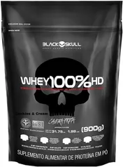 Whey 100% Hd Refil 900g Black Skull