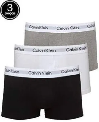 [PRIME - APP] Kit 3 cuecas calvin Klein low rise trunk P/M/G | R$ 95