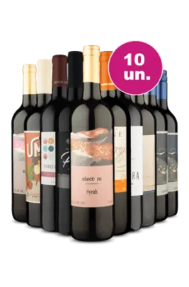 Kit 10 Vinhos Tintos 14,90 por Garrafa