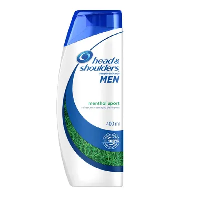 (Leve 3 pague 2) Shampoo Anticaspa Head & Shoulders Men Menthol Sport 400ml