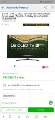TV OLED B9 55 da LG por 4998,79 Avista.