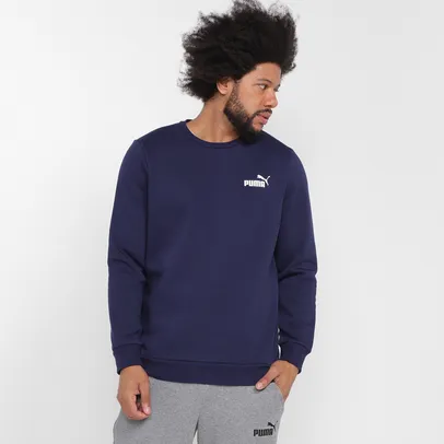 Moletom Puma Ess Small Logo Crew Fl Masculino