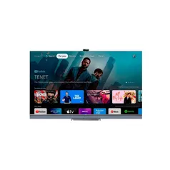 Smart TV TCL 65 Polegadas QLED 4K UHD, Android TV, 4 HDMI, 2 USB, Bluetooth, Wi-Fi, Alexa e Google Assistente, IA, Chumbo - 65C825