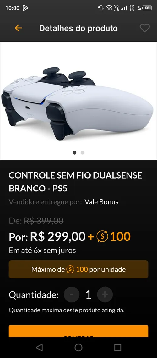 Imagem na descrição da promoção