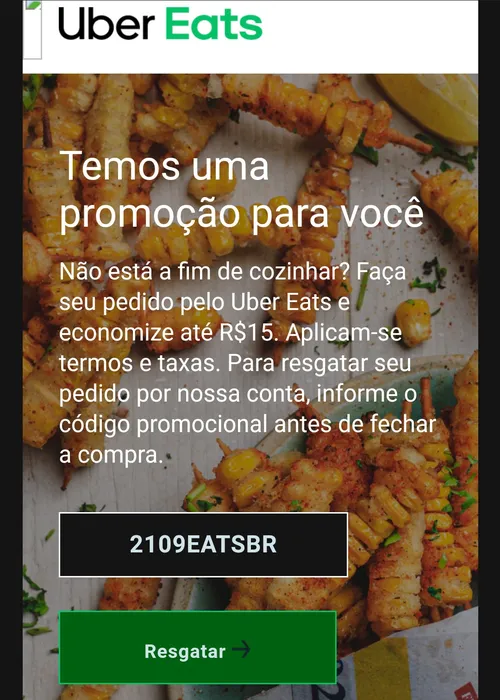 Imagem na descrição da promoção