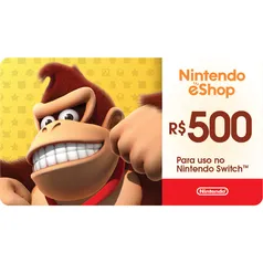 Gift Card Nintendo R$500