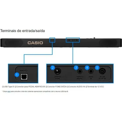 Piano Digital Casio Stage Cdp-s110 Preto 88 Teclas CDPS110