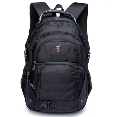 Mochila Executiva Notebook Masculina Alça Cabo Aço Premium Reforçada Swissport Original