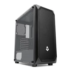 GABINETE GAMER MANCER ULTRAFLOW MESH LATERAL VIDRO TEMP PRETO, MCR-UTF-BL01 | R$240