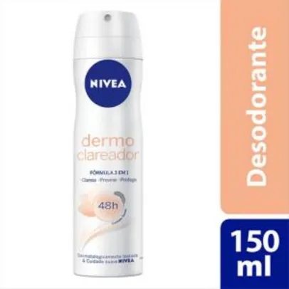 6 Unidades Desodorante Nivea Aerosol Feiminino Dermo Clareador 150ml R$ 39