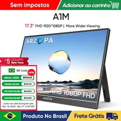 [moedas/do Brasil] Monitor Portátil ARZOPA 17.3" 