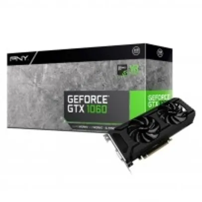 Placa de Vídeo PNY GeForce GTX 1060 3GB (VCGGTX10603PB) por R$840