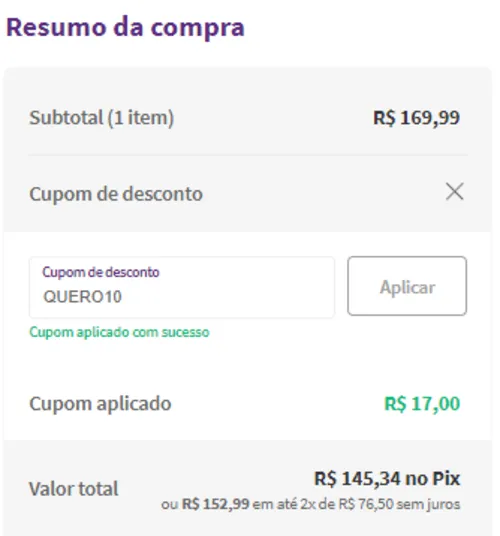 Imagem na descrição da promoção