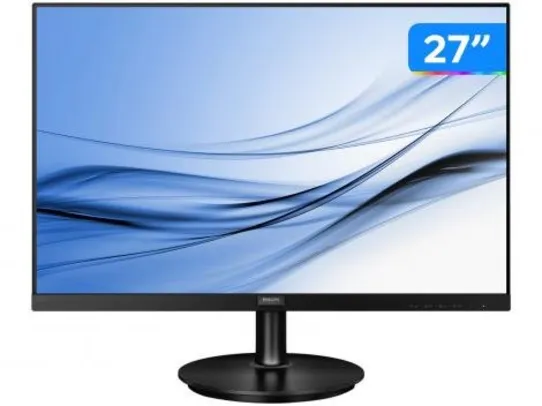 Monitor para PC Philips 272V8A 27” LED IPS - Widescreen Full HD HDMI VGA | R$900