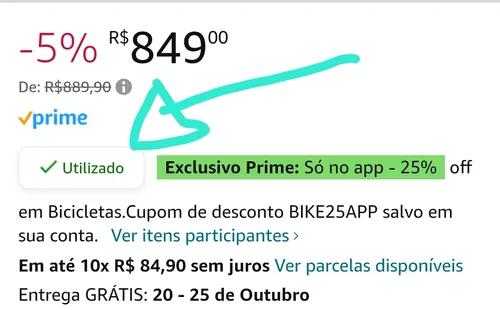 Imagem na descrição da promoção