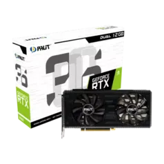 Placa de Vídeo Palit NVIDIA GeForce RTX 3060 Dual, LHR, 12GB, GDDR6, 192bit, DLSS, Ray Tracing