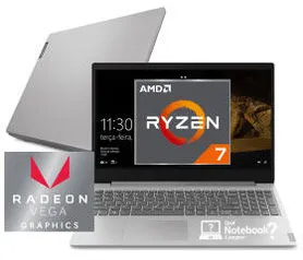 Voltou! IdeaPad S145 15" Full HD Ryzen 7 8GB 256GB SSD AMD Radeon RX Vega 10 integrada