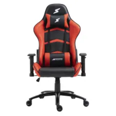 Cadeira Gamer SuperFrame Elite, Reclinável, Preto e Vermelho