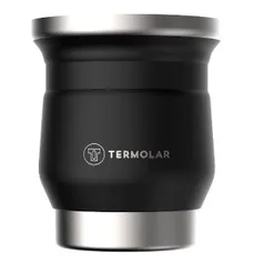 Cuia Térmica Termolar Tupi, Preto, 250 ml