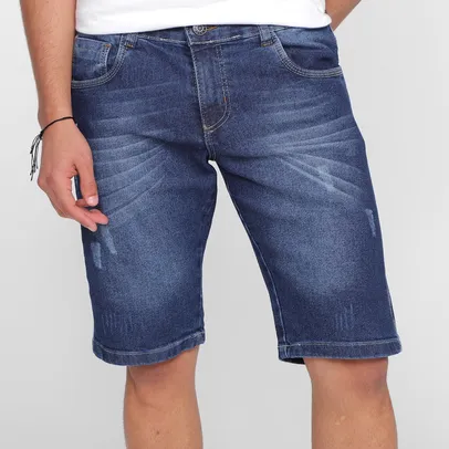3 Bermuda Jeans Grifle Básica Masculina (38,32 CADA)