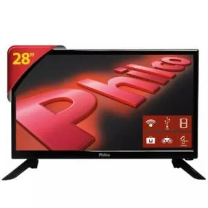 Smart TV LED 28´ HD Philco, HDMI, USB - PH28N91DSGWA - R$699
